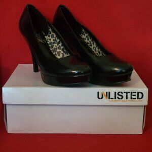 Unlisted Kenneth Cole Black Pump Heels Size 8.5